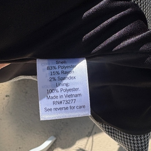 Nine West Women's Gray Houndstooth Blazer Coat - Picture 5 of 8